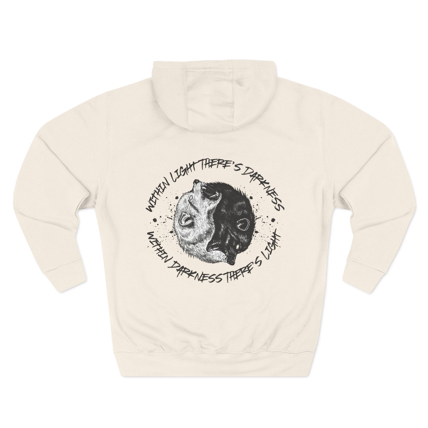 Within Light There's Darkness Hoodie - No Risk No Story Collection
