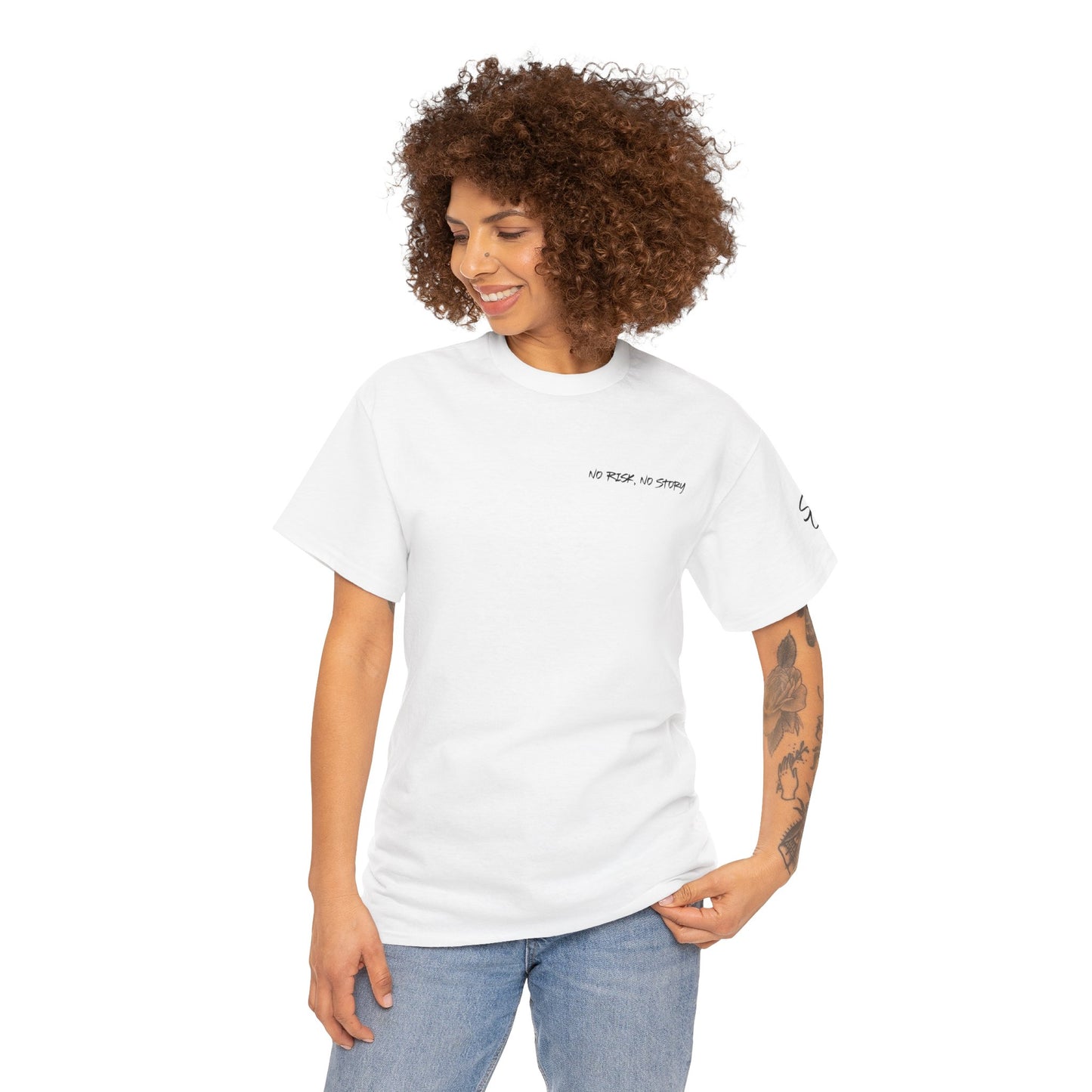 Within Light There's Darkness Heavy Cotton T-Shirt - No Risk, No Story Collection