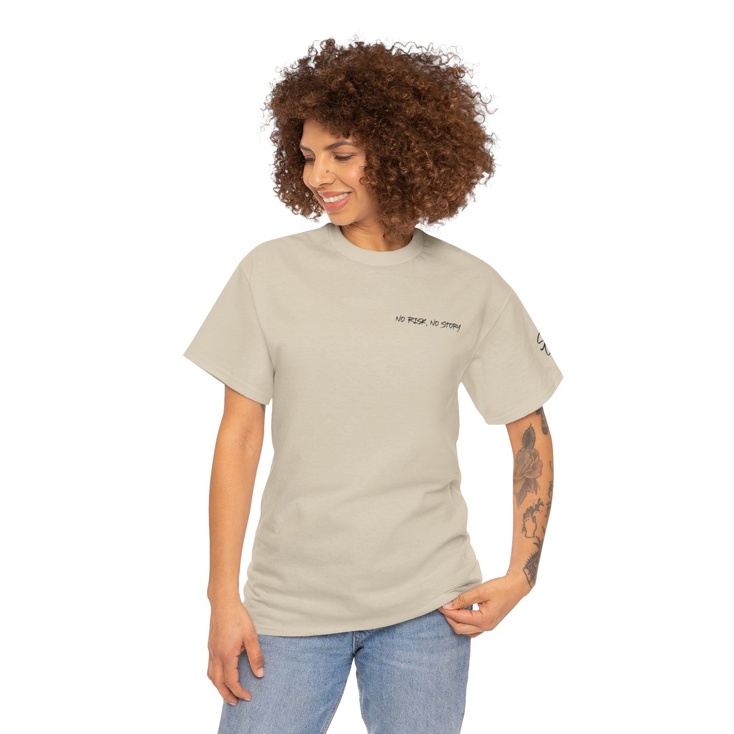 Within Light There's Darkness Heavy Cotton T-Shirt - No Risk, No Story Collection