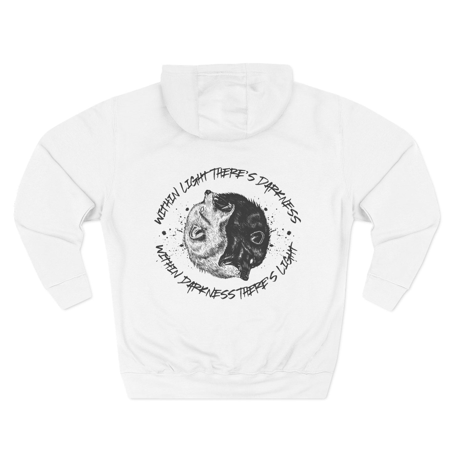 Within Light There's Darkness Hoodie - No Risk No Story Collection