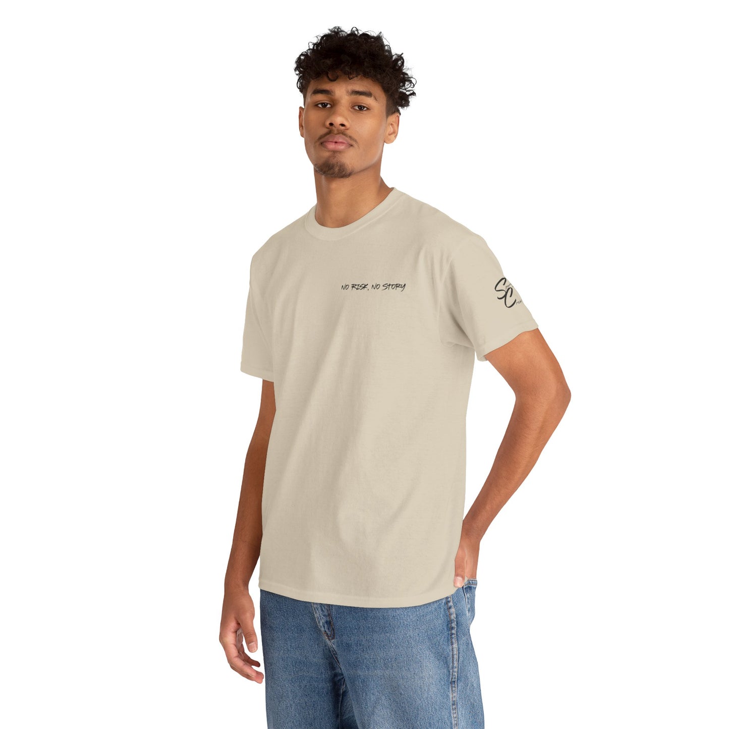Within Light There's Darkness Heavy Cotton T-Shirt - No Risk, No Story Collection