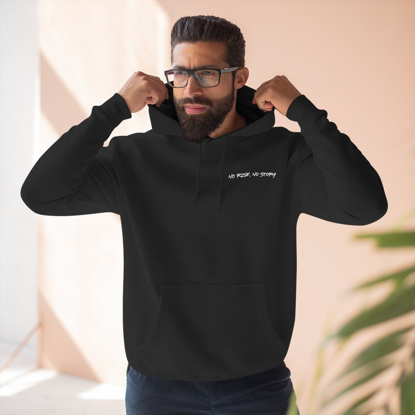 Within Light There's Darkness Hoodie - No Risk No Story Collection