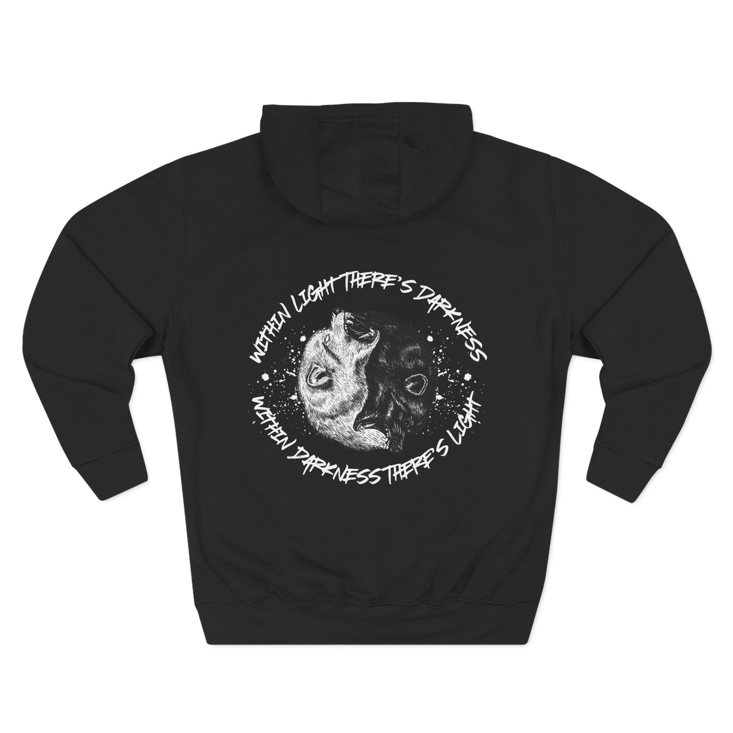 Within Light There's Darkness Hoodie - No Risk No Story Collection