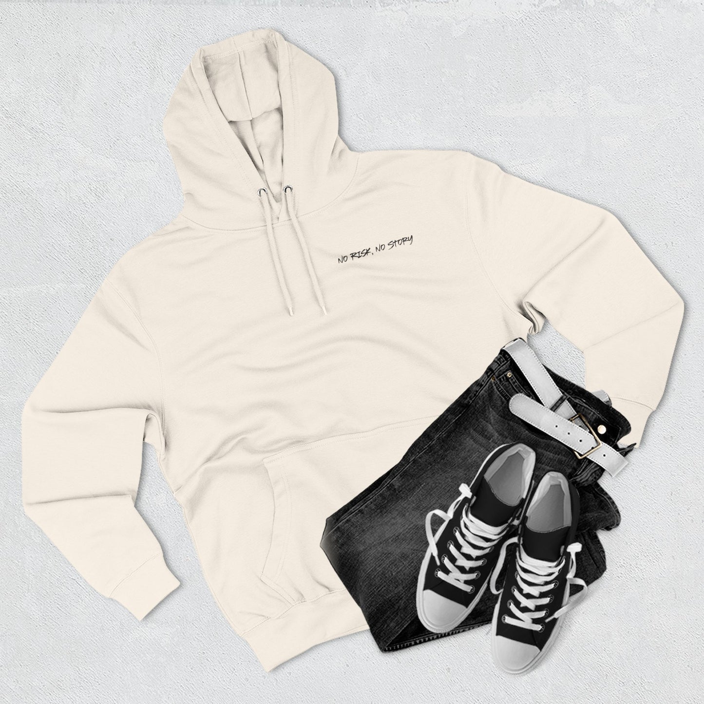 Within Light There's Darkness Hoodie - No Risk No Story Collection
