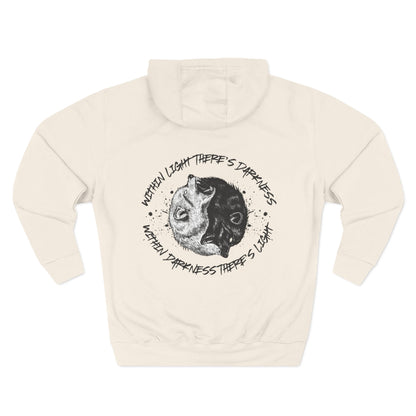 Within Light There's Darkness Hoodie - No Risk No Story Collection